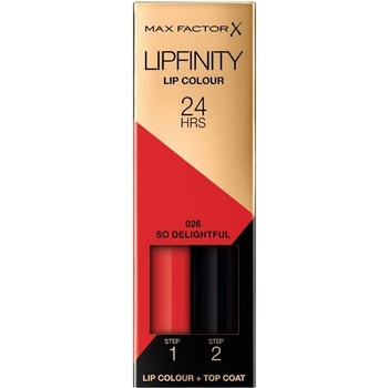 MAX Factor Lipfinity Дълготрайно течно червило, 026 So Delightful, 2.3 ml