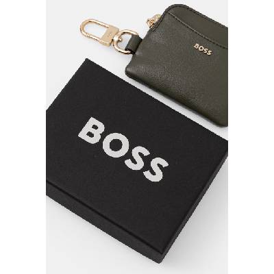 HUGO BOSS портфейл дамски от имитация на кожа Sandy Zip Cardholder (50567623)