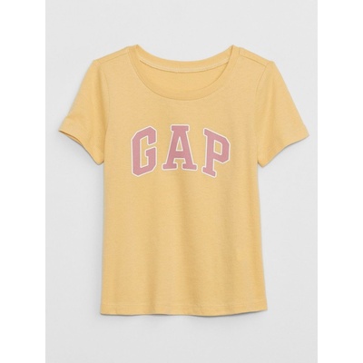 GAP 789406-03 dětské tričko s logem žlutá