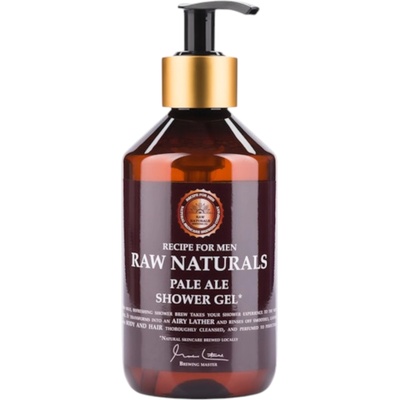 Raw Naturals Raw Naturals, Pale Ale, 100% vegan, Refreshing and masculine, Cleansing, Shower Gel, Body and Hair, All Skin Types, 300 ml