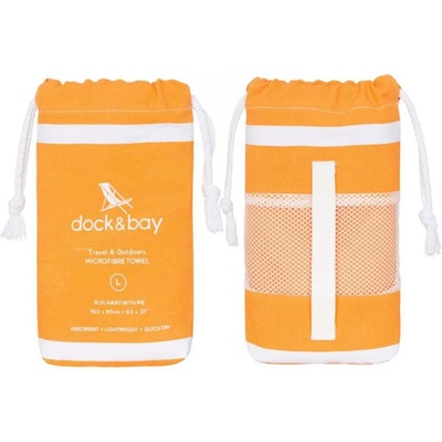 Dock&Bay UK Бързосъхнеща кърпа за спорт Оранж