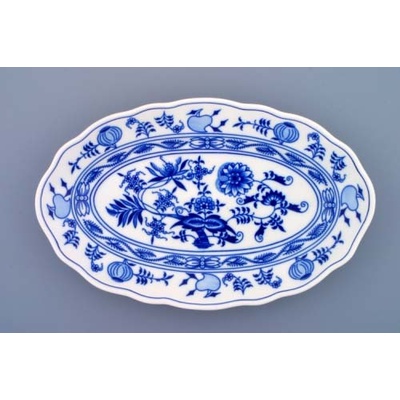 Český porcelán Dubí Mísa oválná cibulák 20 cm