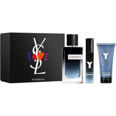 Yves Saint Laurent Y Подаръчен комплект, Парфюмна вода 100ml + Парфюмна вода 10ml + Афтършейв балсам 50ml, мъже
