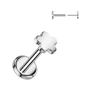 Šperky4U piercing do brady PUSH IN labreta titan TIT1529-1006