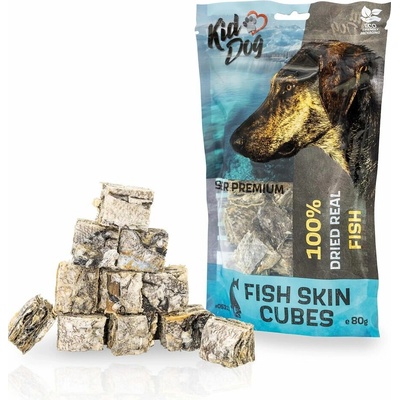 KIDDOG SUPER PREMIUM 100% rybí kostky kože z tresky 80 g