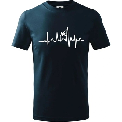 EKG horolezec tričko detské tmavomodrá
