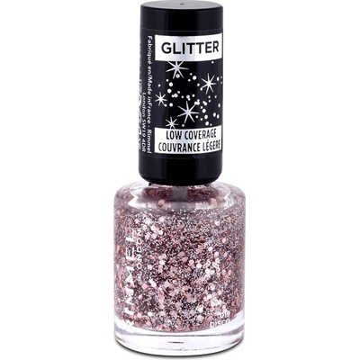 Rimmel London Glitter Bomb Top Coat lak na nehty 019 Disco Diva 8 ml