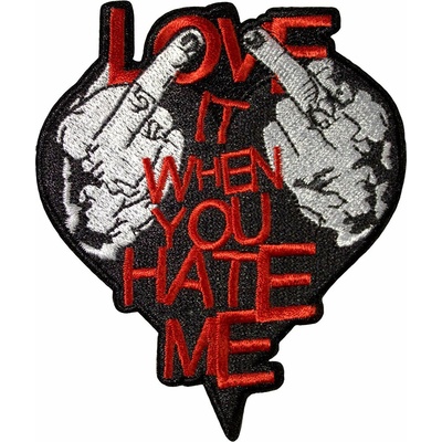 Nažehlovačka Avril Lavigne - Love It When You Hate Me