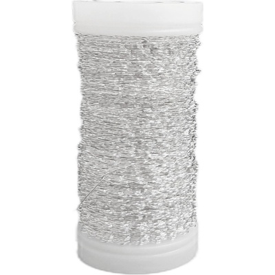 Oasis drát na cívce zigzag 0.3mm 50g stříbro