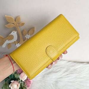  Портмоне Естествена кожа Bright Yellow - Модел 1289