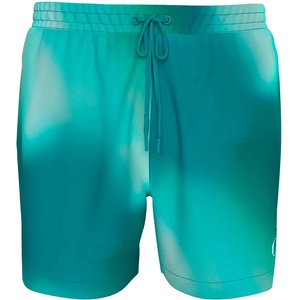 Calvin Klein Бански гащета Calvin klein Medium Drawstring-Print swimming brief - Blue (Ck Ombre Blue Aop)
