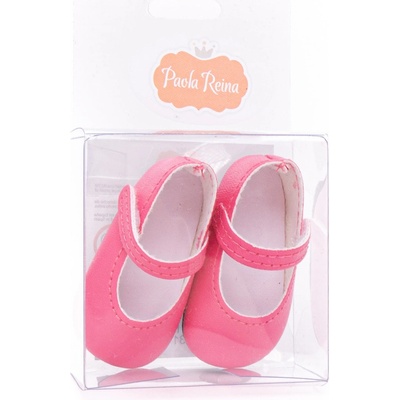 Paola Reina Boty pro panenky 32 cm balerínky tmavě růžové