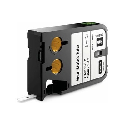Dymo XTL 1868809, 6mm x 2,7m, černý tisk/bílý podklad, originální páska
