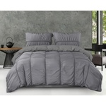 Zensation Двоен спален комплект Calais Anthracite 220/240 с един плик микрофибър