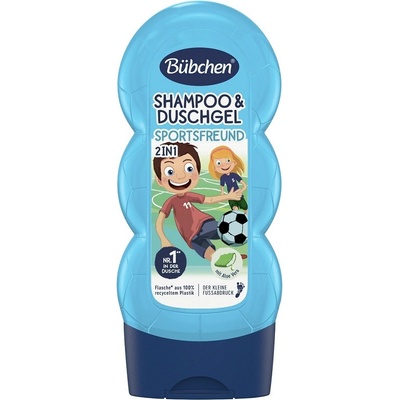 Bübchen Kids šampón a sprchovací gél 2v1 Malý futbalista 230 ml