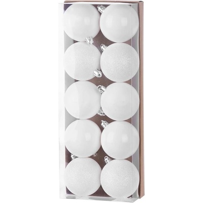 MagicHome Gule ,10 ks biele na vianočný stromček 6 cm