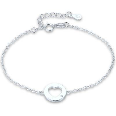MINET JMAS0316SB16 Stříbrný náramek se srdíčkem
