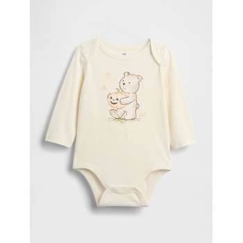 GAP Бебешко боди с лого Gap GAP | Byal | Момчешки | 12-18 месеца