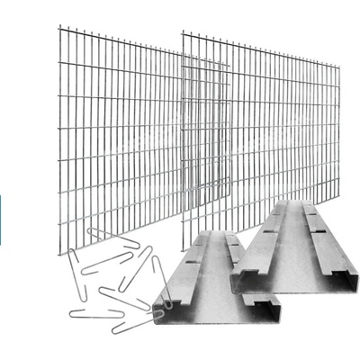 Sada gabionová síť + sloupky + spony; Šíře 2500mm Výška (mm): 2030