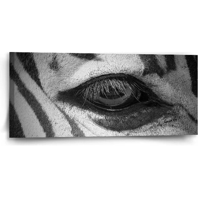 Sablio Obraz Oko zebry - 110x50 cm