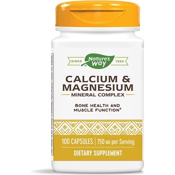 Nature's Way Calcium & Magnesium, 100 капсули, Nature's Way