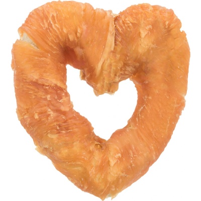 DentaFun Heart buvolí srdce s kuřecím masem [200 ks] 6 cm 20 g