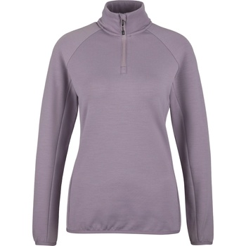 Heber Peak Дамски вълнен пуловер Heber Peak Women's MerinoBlend SaplingHe. II Half Zip Jumper - Plum Grey (105-6172-0213)