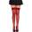 Чорапи с бродирани рози, романтични - Stockings Red Flowers S/M/L (D-244741)