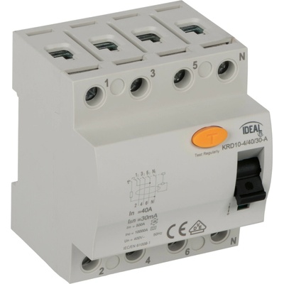 Kanlux KRD10-4/40/30-A 400V AC 40A 50Hz 4p IP20 38742