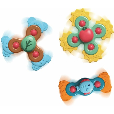 Wiky Baby spinnery hryzátka s prísavkou 3 ks