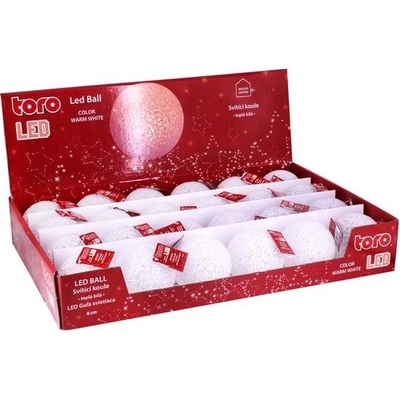TORO KOULE SVÍTÍCÍ LED 8CM