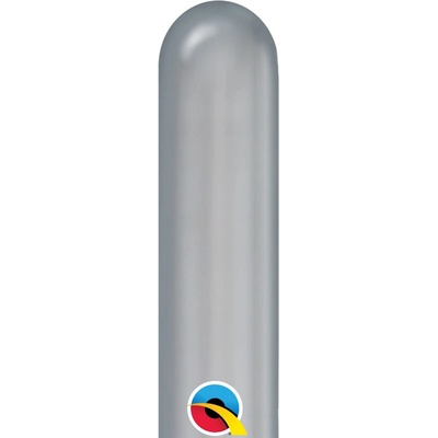 Qualatex Q260 Balónek 152cm:5cm stříbrný bal