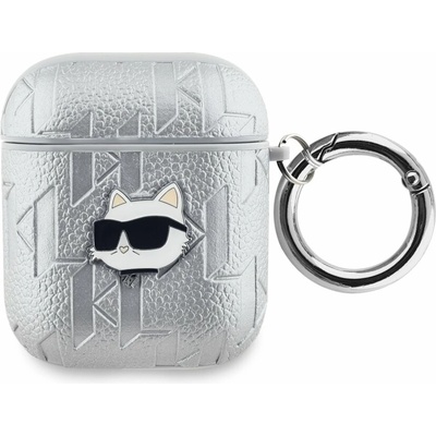 Karl Lagerfeld PU Embossed Choupette Head Puzdro na AirPods 1/2 KLA2PGCHPS