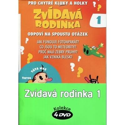 Zvídavá rodinka 1 - kolekce papírový obal DVD