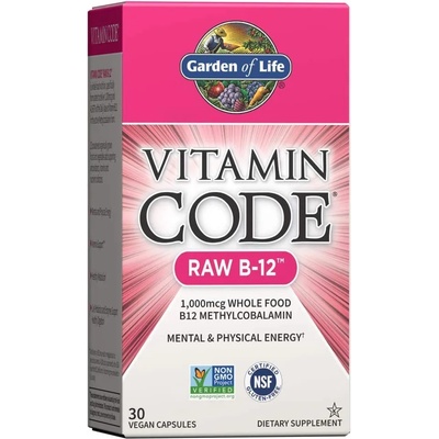 Garden of Life Vitamin Code RAW B12, 1000 mcg, 30 капсули