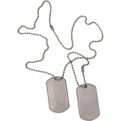 ID známka US dog tags Stříbrná bez Tlumítek