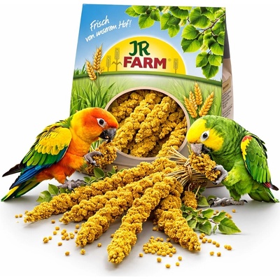 JR FARM Senegalské proso žluté v klasech pro papoušky 1 kg