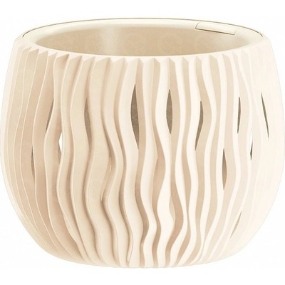Květináč PROSPERPLAST Sandy Bowl Krémový 18 cm