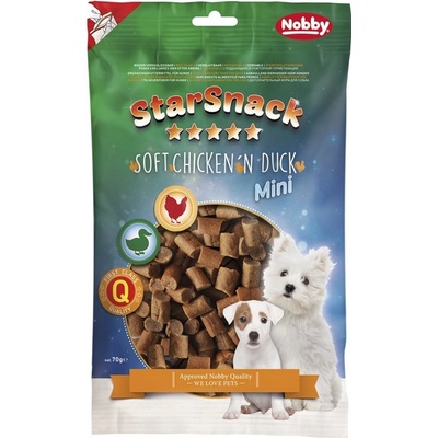Nobby StarSnack Mini maškrtu pre psa kura + kačica 70 g