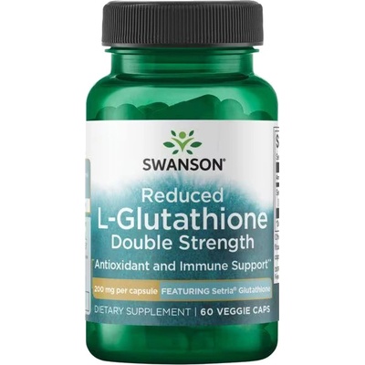 Swanson L-Glutathione Dvojnásobná sila 200 mg 60 rastlinných kapsúl