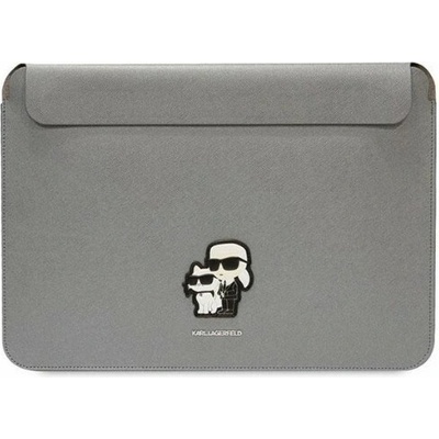 Karl Lagerfeld Sleeve KLCS14SAKCPMG 14" silver Saffiano Karl&Choupette (KLCS14SAKCPMG)