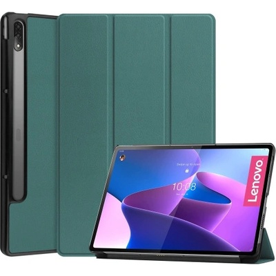 Vsetkonamobil 38192 LEATHER Zaklápací obal pre Lenovo Tab P12 Pro zelený