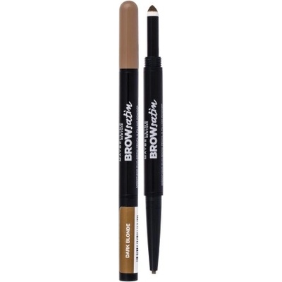 Maybelline Brow Satin Smoothing Duo tužka a stíny na obočí 2v1 1 Dark Blond 0,71 g