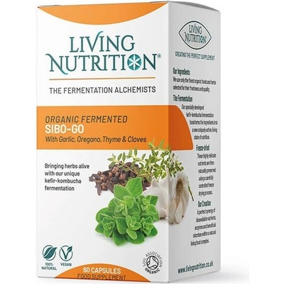Living Nutrition Fermentovaná směs bylin SIBO-Go 60 kapslí