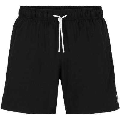 Къси панталони Boss Men's Iconic Quick Drying Twin Slit Pockets Swim Shorts - Black 001