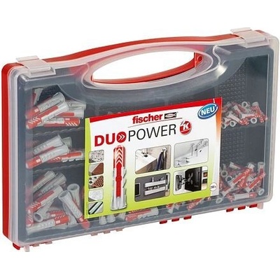 FISCHER DUOPOWER REDBOX SET hmoždinek 5,6,8,10mm, 280ks, 535973 – Zbozi.Blesk.cz