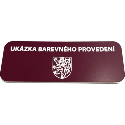 CzechMade Gravírovaná cedule s vlastním textem i logem - 300x500mm Barva desky: VÍNOVÁ DESKA / BÍLÉ GRAVÍROVÁNÍ