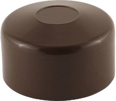 Čepička PVC průměr 76 mm, hnědá