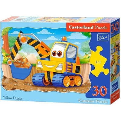 Castorland Žlutý bagr 30 dílků