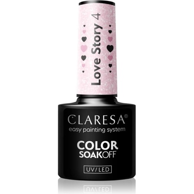 Claresa gel lak Love Story 4 Růžová 5 ml